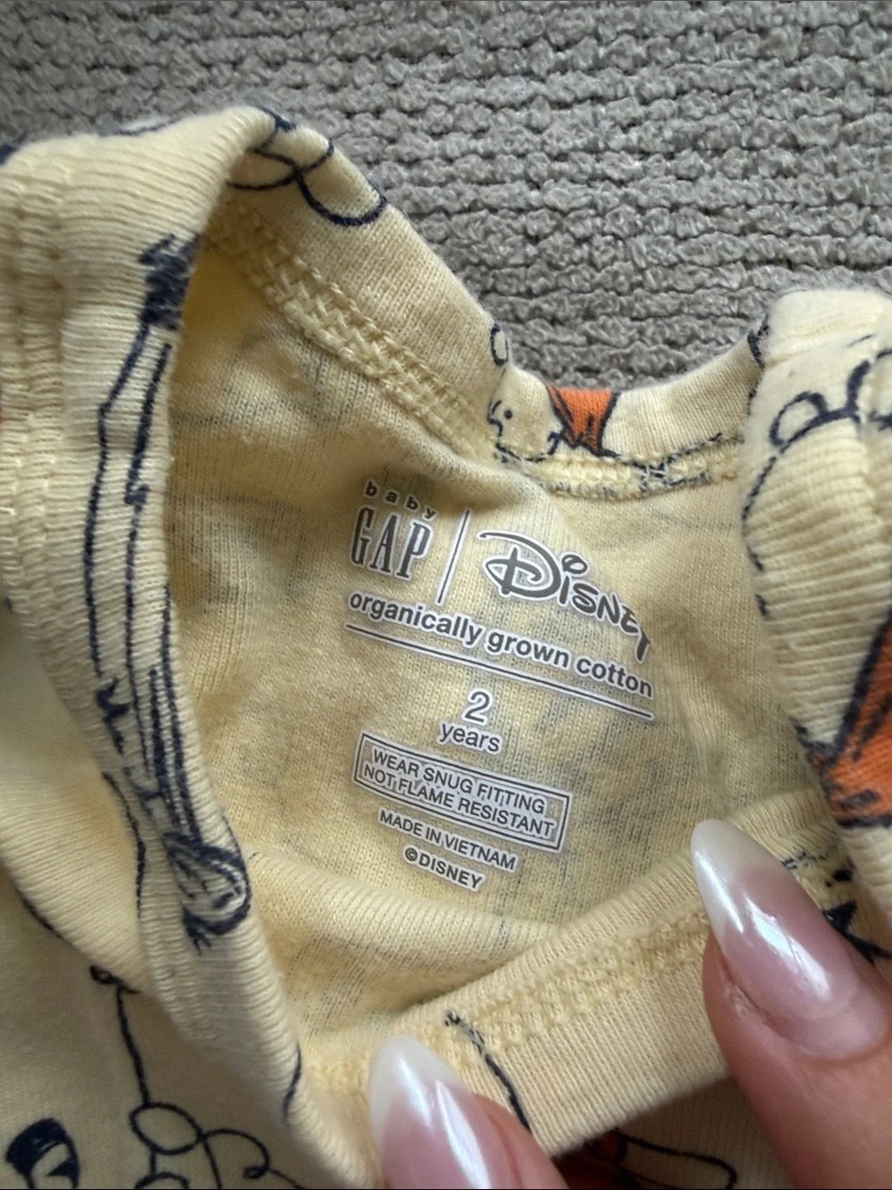 Kids 3-Pack Pajama Set - Mickey, Pooh Bear & Milk+Cookies - Picture 2 of 7